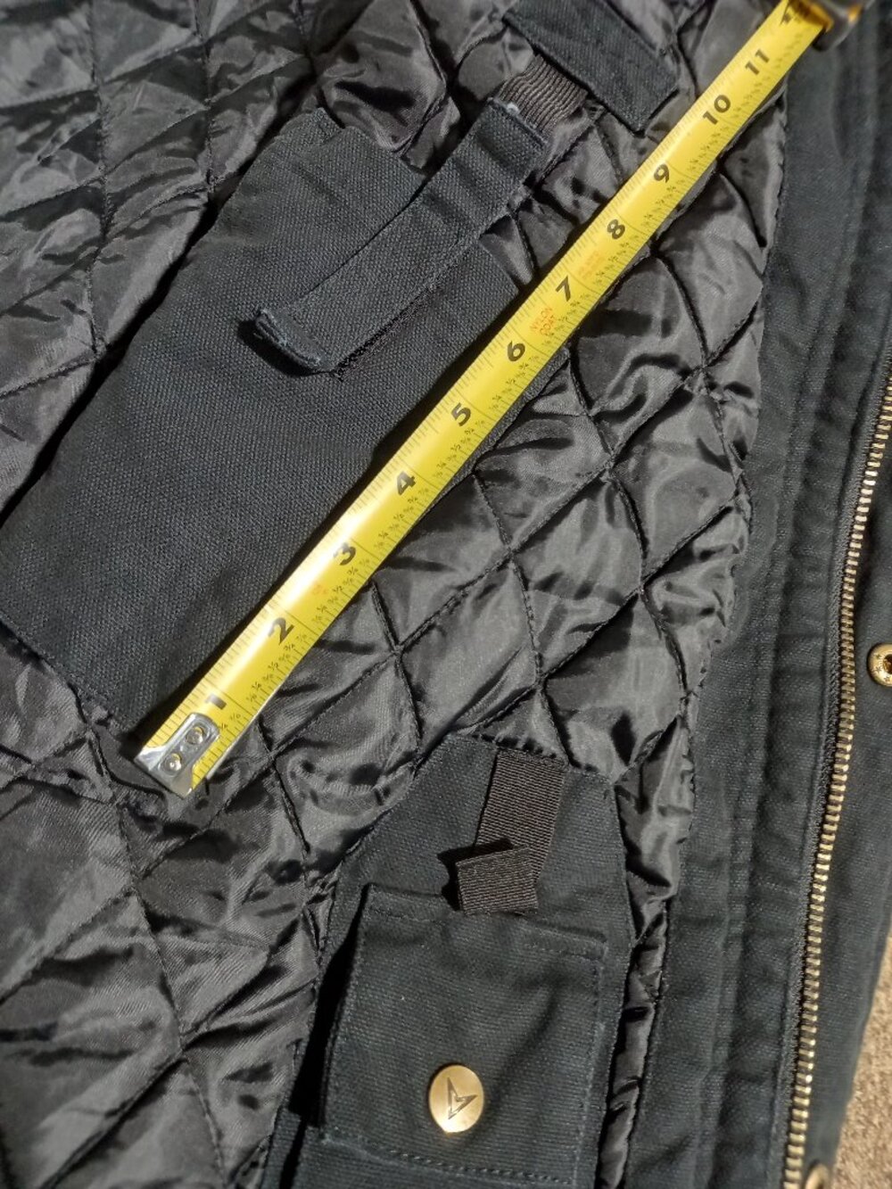Men's Canvas Concealed Carry Jacket - Black | 3XL - Picture 4 of 6